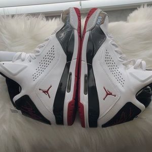Nike Jordan Flight white , red black size 11